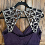 Blondie Nites  | Formal Homecoming Prom Dress in Purple w Gold Sequin | size‎ 13 Photo 5