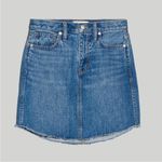 Madewell Rigid Denim A-Line Mini Skirt with Dolphin Hem Size 25 NWT Photo 3