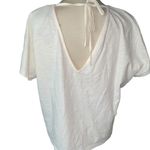 Boden USA Boden blouse short sleeve deep V-neckline front/back tie 100% cotton Sz 8 NWT Photo 1