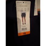 Eddie Bauer  Rainier shorts women rip stop size 16 Navy NEW Photo 4