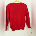 Vintage Work In Progress By Gladys Bagley Christmas Sweater Singing Works Red Size L Photo 1