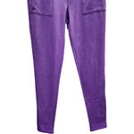 Denim & Co . Active Leggings Size XS Duo Stretch Wide Waistband Deep Purple NWOT Photo 6