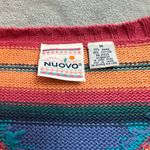 Nuovo Vintage  Cardigan Sweater Knit Southwestern Aztec Desert Boho Tribal Wmns M Photo 3