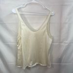 Vanity Fair women's cream lace trim silky v-neck lightweight intimates blouse XL Photo 4