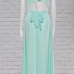 Joanna August Ceremony large fitted bodice sash full skirt bridesmaid open back Photo 3