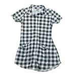 Unionbay Women's Gray & Black Plaid Buttoned Top Photo 1
