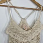 LF Native Rose Evie Cream Natural Woven Top Women's Size Medium/Large M/L NWT Photo 3