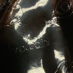 Braccialini Women's Glossy Classic Top Handle Handbag Black Beige One Size Photo 14