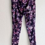 Athleta Salutation Stash Pocket Tights Pants Dappled Bloom Floral Purple XS Photo 2