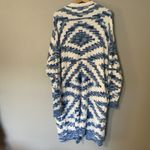 Blakley Avery Aztec Cloud‎ Cardigan Boutique Blue Comfy Oversized Size Small S Photo 5