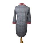 United Colors Of Benetton  Dress Tartan Plaid Red White stripe Trim Size Medium Photo 1