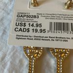 Gap : Pearl/ Gold Tone Champagne Glass Earrings- New Years Photo 1