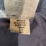 Banana Republic Striped Linen Blend Shift Dress 4 Blue White Sleeveless Summer Photo 7