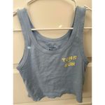 Billabong 'Tons of Sun' Cotton Sleeveless Crop Top Blue Size Medium Photo 1