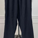 Royl NYC Luxury Loungewear Black Silk Pull on Crop Pants $795 M Size M Photo 0