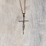 Altar’d State  Gold Plated Faith Necklace, NWT Photo 4
