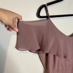 Birdy Grey  Jane Convertible Cold Shoulder dress - Chiffon Dark Mauve Photo 3