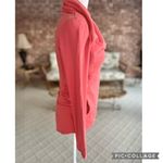 Pomelo Coral Knit Hi Low Moto Jacket XS Orange Photo 7