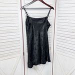 Princess Polly Norman Satin Floral Jacquard Mini Slip Dress Black 4 Photo 10