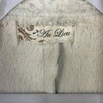 Au Lieu Soft Fuzzy Faux Fur lined Draped Vest Top Outerwear Small / Medium Gray Photo 8