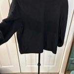 Simply Vera Wang Super Soft Ruched Sleeve Sweater Black Size L Photo 1