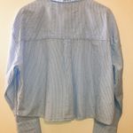 Maeve 🏷️Anthropologie  Rhinestone button up Patch Pocket Shirt Stripes Longsleeve Photo 2