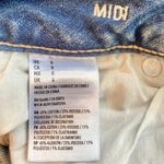 American Eagle  Super Super Stretch Midi Jean Shorts Denim Rip Distressed Photo 3