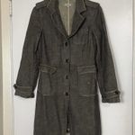 See By Chloe vintage denim button down trench coat jacket Y2K style size US 8 Gray Photo 0