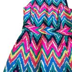 Lilly Pulitzer  Sherlyn Chevron Print Dress Sleeveless Open Back Size 4 Women's Photo 5