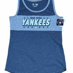 New York Yankees Tank Top Shirt Womens Size S Blue Gray Campus Lifestyle MLB NWT Photo 0