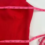 Black Halo  Dana Bow-Detail Jumpsuit red sz 6 Photo 6