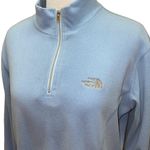 The North Face  TKA 100 Light Blue 1/4 Zip Fleece Pullover Size Medium Photo 1
