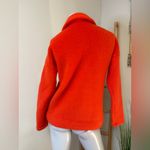 J.Crew Fleece Sherpa Women’s XS Red Orange Half Zip Pullover Jacket Photo 5