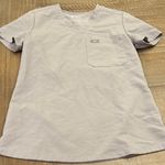 FIGS  Light Gray V-Neck Scrub Top color: cement Photo 0