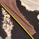 PINK - Victoria's Secret 🤎VS•PINK Brown/Coffee Reversible Fleece Campus SweatPants•Size:L🤎 Photo 7