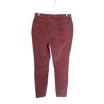 We The Free People Pants Mid-Rise Skinny Corduroy Raw Hem Mauve Size 28 Photo 2