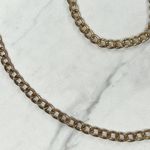 Gold Tone Skinny Chain Link Purse Handbag Replacement Strap ✨ Photo 5