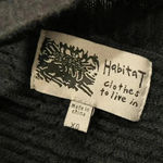 Habitat  Black Waffle Linen Blend Short Sleeve Open Cardigan Pockets Size XS Photo 7