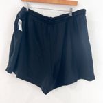 Old Navy NEW  Black Terry Cloth Shorts 2X Casual Pull On Lounge Shorts 3" inseam Photo 1