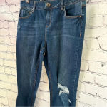 Natural Reflections Natural‎ Reflections Women’s Ankle Skinny Distressed Denim Jeans Raw Hem Size 8 Photo 3