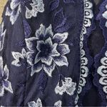 Teeze Me  Size 13 Floral Embroidered Layered Tull Belted Halter Neck Evening Gown Photo 6