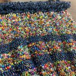 Handmade Beautiful Multicolor Confetti Beaded Drawstring Pouch Evening Bag Photo 4