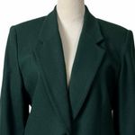 Laura Gayle Vintage Petite Hunter Green Notch Lapel Wool Blazer Women’s Size 10P Photo 4
