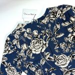 Oscar de la Renta Rose Printed Jacquard Dress Indigo White Medium NWT 25SN112DRJ Photo 8