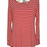 American Eagle SMALL Striped Long Sleeve Raw Round Hem Soft & Sexy Jegging Tee Photo 0