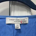 Sweet Baby Jamie Blue Tiered Wrap Dress Size XS $276 Photo 4