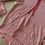 Pink Rose Womens Red/White Stripe Hoodie - S Photo 2