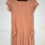 Fresh Produce  Orange Cotton Mini Dress Womens S Short Sleeve Casual Beachy Hike Photo 0