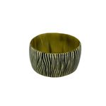 Hand Painted Zebra Stripe Bracelet White One Size Vintage Photo 1