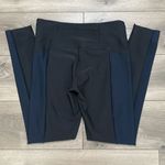 Athleta 29” Stellar Mid Rise Two Toned Ankle Pants Black Blue Size MT Photo 5